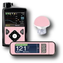 PACK STICKERS MEDTRONIC + GUARDIAN + BAYER CONTOUR® NEXT USB / MODELLO Pelle rosa [197_12]