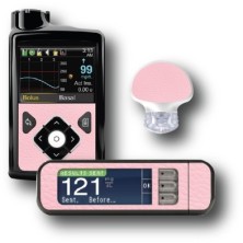 PACK STICKERS MEDTRONIC + GUARDIAN + BAYER CONTOUR® NEXT USB / MODELL Rosa Leder [197_12]