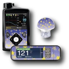 PACK STICKERS MEDTRONIC + GUARDIAN + BAYER CONTOUR® NEXT USB / MODEL Starry sky [230_12]
