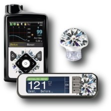 PACK STICKERS MEDTRONIC + GUARDIAN + BAYER CONTOUR® NEXT USB / MODÈLE  diamant [238_12]