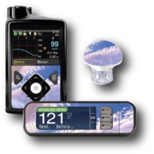 PACK STICKERS MEDTRONIC + GUARDIAN + BAYER CONTOUR® NEXT USB / MODELO Nubes [263_12]