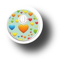 STICKER FREESTYLE LIBRE® 3 / MODEL Colored hearts [56_13]