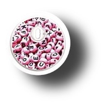 STICKER FREESTYLE LIBRE® 3 / MODEL Pink alphabet [199_13]
