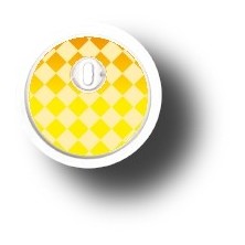 STICKER FREESTYLE LIBRE® 3 / MODELO Rombos amarillo y naranja [215_13]
