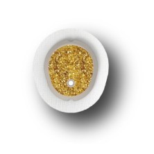 STICKER DEXCOM® G7 / MODELLO Glitter d'oro [34_16]