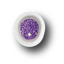 STICKER DEXCOM® G7 / MODÈLE  Pierres violettes [206_16]