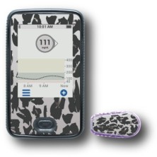 PACK STICKERS DEXCOM® G6 / MODELL Grauer Leopard [284_7]