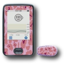 PACK STICKERS DEXCOM® G6 / MODELL Rosa Leopard [285_7]