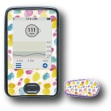 PACK STICKERS DEXCOM® G6 / MODELL Farbige Wolken [300_7]