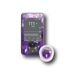 PACK STICKERS DEXCOM® G7 / MODELO Piedra violeta [22_18]