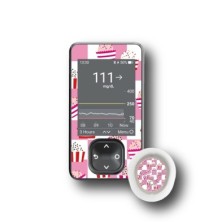 PACK STICKERS DEXCOM® G7 / MODELLO Gelato rosa [25_18]