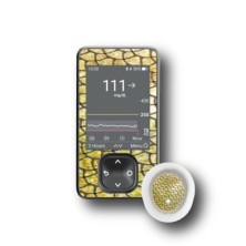 PACK STICKERS DEXCOM® G7 / MODELL Goldene Schlange [26_18]