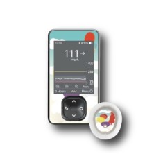 PACK STICKERS DEXCOM® G7 / MODELL Farbenfrohe Luftballons [54_18]