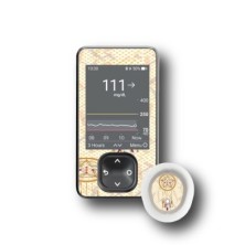 PACK STICKERS DEXCOM® G7 / MODELL Kleine Sterne [84_18]