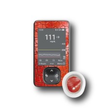 PACK STICKERS DEXCOM® G7 / MODELL Rote Schlange [86_18]