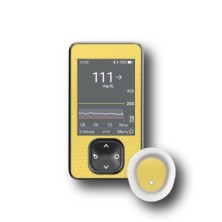PACK STICKERS DEXCOM® G7 / MODEL Yellow leather [88_18]