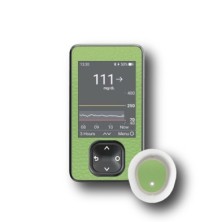 PACK STICKERS DEXCOM® G7 / MODEL Green leather [89_18]