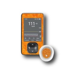 PACK STICKERS DEXCOM® G7 / MODELLO Bolle arancioni [125_18]