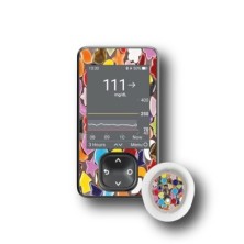 PACK STICKERS DEXCOM® G7 / MODELLO Mosaico colore [127_18]