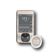 PACK STICKERS DEXCOM® G7 / MODELLO Tessuto per sempre [153_18]