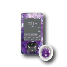 PACK STICKERS DEXCOM® G7 / MODELLO Piramidi viola [163_18]