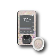 PACK STICKERS DEXCOM® G7 / MODEL Clear pink siren tail [174_18]