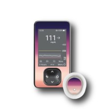 PACK STICKERS DEXCOM® G7 / MODELLO Flash rosa e viola [189_18]