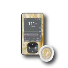 PACK STICKERS DEXCOM® G7 / MODELLO Tessuto beig [190_18]