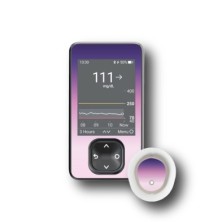PACK STICKERS DEXCOM® G7 / MODEL White and purple flashes [192_18]