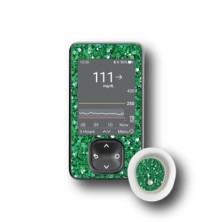 PACK STICKERS DEXCOM® G7 / MODELLO Quarzo verde [195_18]