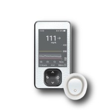PACK STICKERS DEXCOM® G7 / MODEL White leather [196_18]