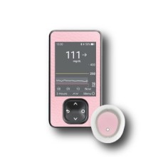 PACK STICKERS DEXCOM® G7 / MODEL Pink leather [197_18]