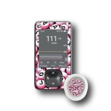 PACK STICKERS DEXCOM® G7 / MODELO Abecedario rosa [199_18]