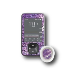 PACK STICKERS DEXCOM® G7 / MODEL Purple snake [203_18]