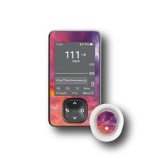 PACK STICKERS DEXCOM® G7 / MODELLO Cielo rosa [241_18]