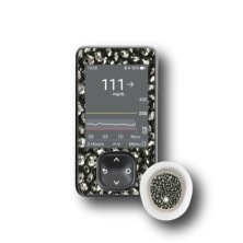 PACK STICKERS DEXCOM® G7 / MODEL Black pebbles [244_18]