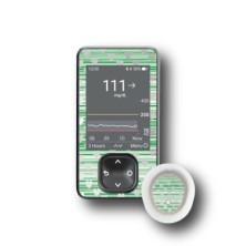 PACK STICKERS DEXCOM® G7 / MODEL Coded hearts [248_18]