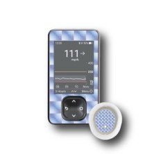 PACK STICKERS DEXCOM® G7 / MODELL Abgeschrubes Glas [255_18]