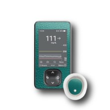 PACK STICKERS DEXCOM® G7 / MODEL Green leather [261_18]