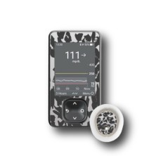 PACK STICKERS DEXCOM® G7 / MODELL Grauer Leopard [284_18]