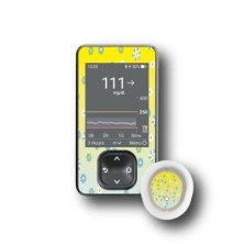 PACK STICKERS DEXCOM® G7 / MODELL Aufblühen  [286_18]