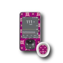 PACK STICKERS DEXCOM® G7 / MODELL Pink squares [292_18]