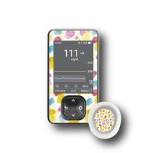 PACK STICKERS DEXCOM® G7 / MODELL Farbige Wolken [300_18]