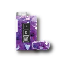 PACK STICKERS MYLIFE YPSOPUMP + DEXCOM® G6  / MODÈLE Pierre violette [22_19]