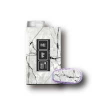 PACK STICKERS MYLIFE YPSOPUMP + DEXCOM® G6  / MODEL White marble [93_19]