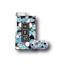 PACK STICKERS MYLIFE YPSOPUMP + DEXCOM® G6  / MODEL Blue mosaic [148_19]