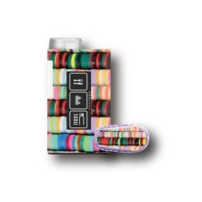 PACK STICKERS MYLIFE YPSOPUMP + DEXCOM® G6  / MODÈLE Bracelets colorés [149_19]