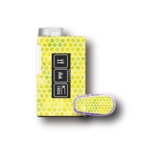 PACK STICKERS MYLIFE YPSOPUMP + DEXCOM® G6  / MODEL Yellow siren tail [177_19]