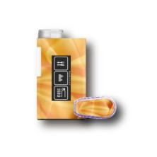 PACK STICKERS MYLIFE YPSOPUMP + DEXCOM® G6  / MODELO Tecido de laranja [211_19]