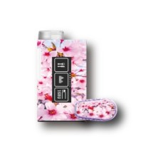 PACK STICKERS MYLIFE YPSOPUMP + DEXCOM® G6  / MODELO flores cor de rosa [222_19]